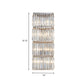 4-Tier Rectangle Flush Wall Sconce Contemporary Chrome Crystal Prism Wall Light Fixture Clearhalo 'Modern wall lights' 'Modern' 'Wall Lamps & Sconces' 'Wall Lights' Lighting' 982971