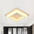 Square Ceiling Flush Mount Contemporary Acrylic Bedroom LED Flush Light Fixture in White/Black/Grey White Clearhalo 'Ceiling Lights' 'Close To Ceiling Lights' 'Close to ceiling' 'Flush mount' Lighting' 983111