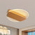 Geometrical Flushmount Lighting Minimal Acrylic Black/White/Gold LED Ceiling Flush in White/Warm Light