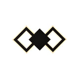 Black/White Rhombus Wall Lighting Idea Nordic LED Metal Sconce Light Fixture for Bedroom, White/Warm Light Clearhalo 'Cast Iron' 'Glass' 'Industrial' 'Modern wall lights' 'Modern' 'Tiffany' 'Traditional wall lights' 'Wall Lamps & Sconces' 'Wall Lights' Lighting' 983231