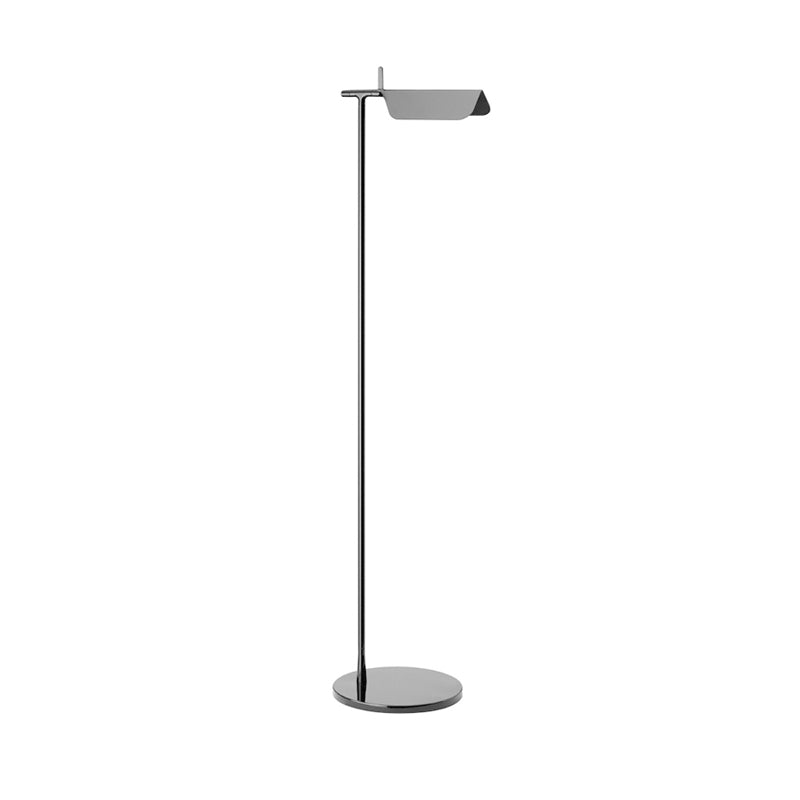 Minimalist Right Angle Floor Lighting Metallic LED Bedroom Standing Floor Lamp in White/Black Clearhalo 'Floor Lamps' 'Lamps' Lighting' 983401