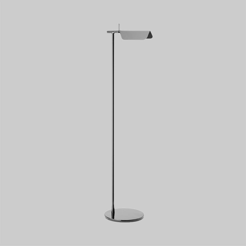 Minimalist Right Angle Floor Lighting Metallic LED Bedroom Standing Floor Lamp in White/Black Clearhalo 'Floor Lamps' 'Lamps' Lighting' 983402