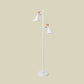 Nordic Flaring Floor Reading Light Metallic 2/3 Heads Study Room Stand Up Lamp in White Clearhalo 'Floor Lamps' 'Lamps' Lighting' 983673