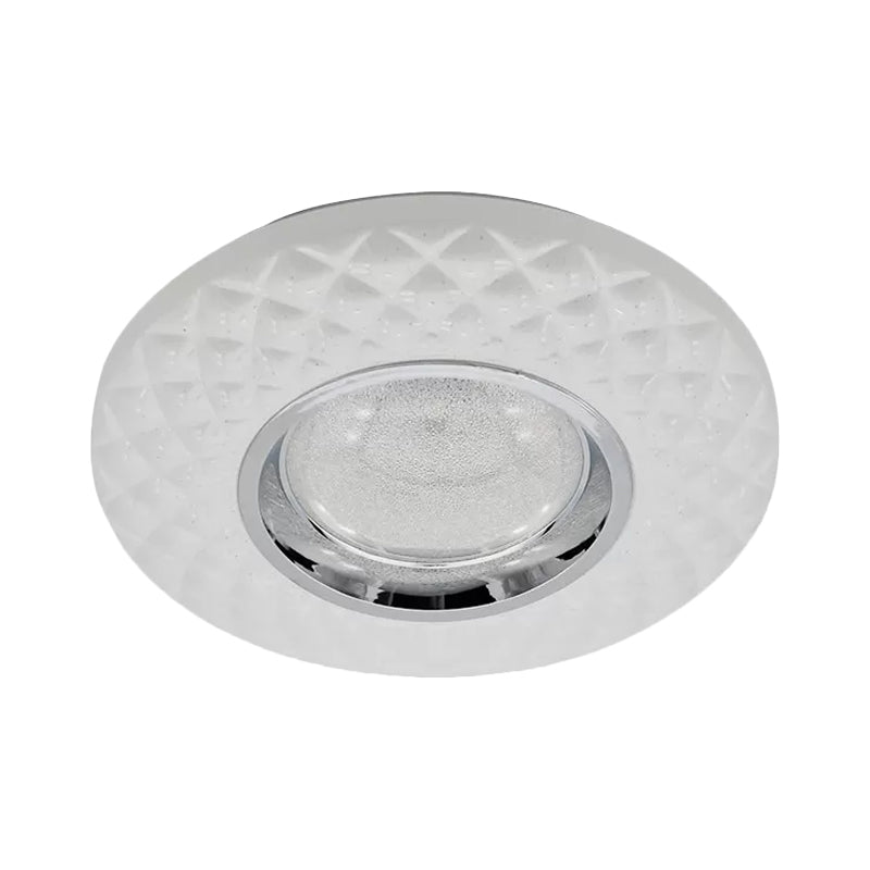 White Ring Flushmount Lamp Contemporary LED Acrylic Flush Mount Ceiling Light in Warm/Natural Light Clearhalo 'Ceiling Lights' 'Close To Ceiling Lights' 'Close to ceiling' 'Flush mount' Lighting' 984197