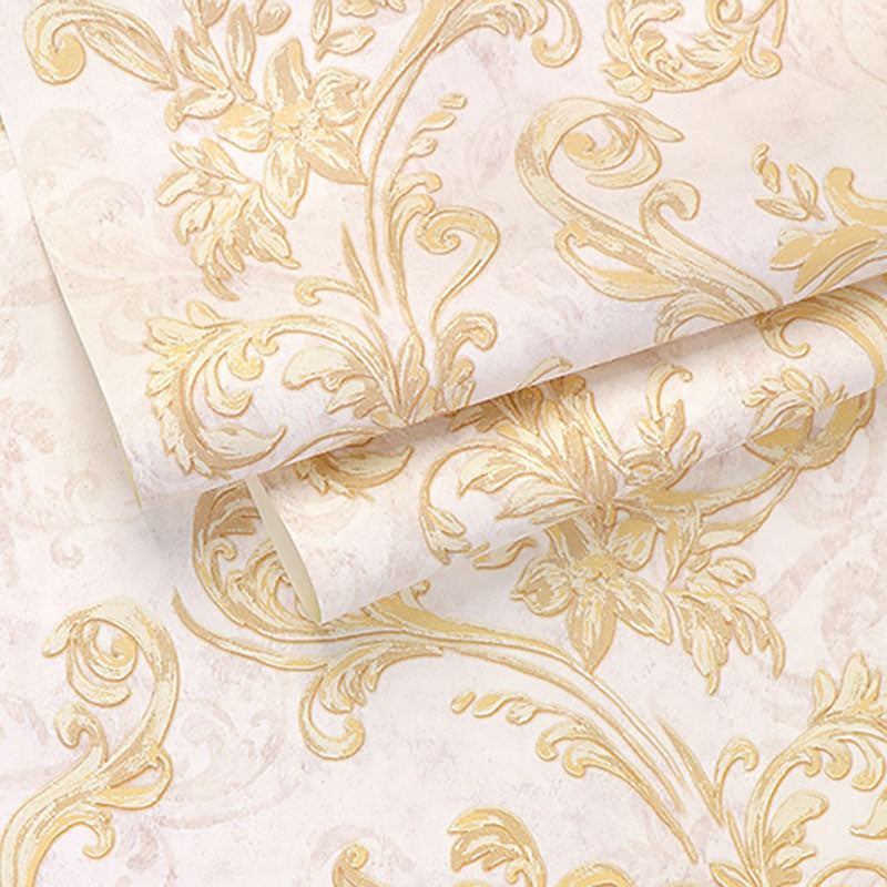 Vintage Wall Covering in Neutral Color Floral Surface Wallpaper Roll, 33'L x 20.5"W Clearhalo 'Vintage wall decor' 'Vintage' 'Wallpaper' Wall Decor' 984455