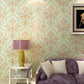 Natural Color Damasque Wall Covering Water-Resistant Wallpaper Roll for Living Room Decor Light Green Clearhalo 'Wall Decor' 'Wallpaper' 984538