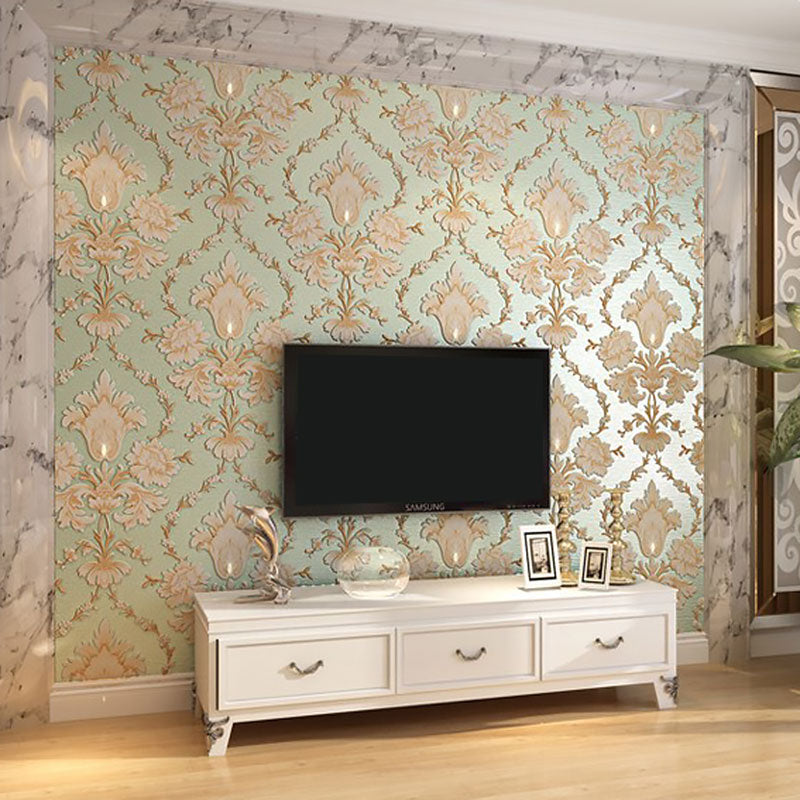 Natural Color Damasque Wall Covering Water-Resistant Wallpaper Roll for Living Room Decor Clearhalo 'Wall Decor' 'Wallpaper' 984539