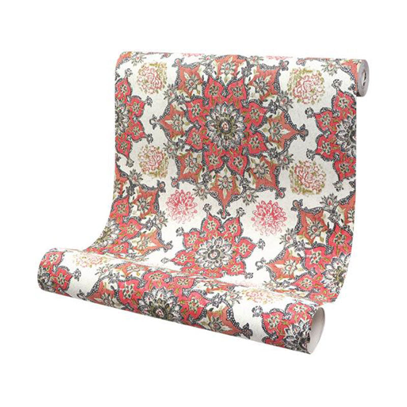 Neutral Color Totem Wall Art for Accent Wall Asia Inspired Wallpaper, 33-foot x 20.5-inch Clearhalo 'Wall Decor' 'Wallpaper' 984630