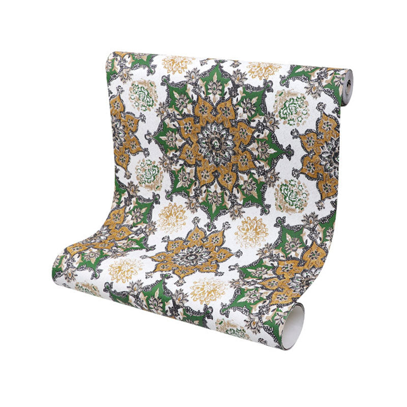 Neutral Color Totem Wall Art for Accent Wall Asia Inspired Wallpaper, 33-foot x 20.5-inch Clearhalo 'Wall Decor' 'Wallpaper' 984639