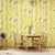 33' x 20.5" Countryside Wallpaper for Living Room Decor with Birch Tree and Birds Design in Natural Color Yellow Clearhalo 'Country wall decor' 'Rustic' 'Wallpaper' Wall Decor' 984743