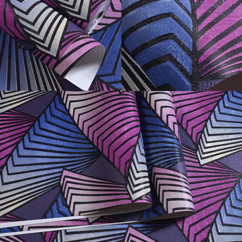 Stain-Resistant 3D Lines Wallpaper Roll 20.5 in x 33 ft Minimalist Wall Covering for Coffee Shop Decoration Clearhalo 'Wall Decor' 'Wallpaper' 984894