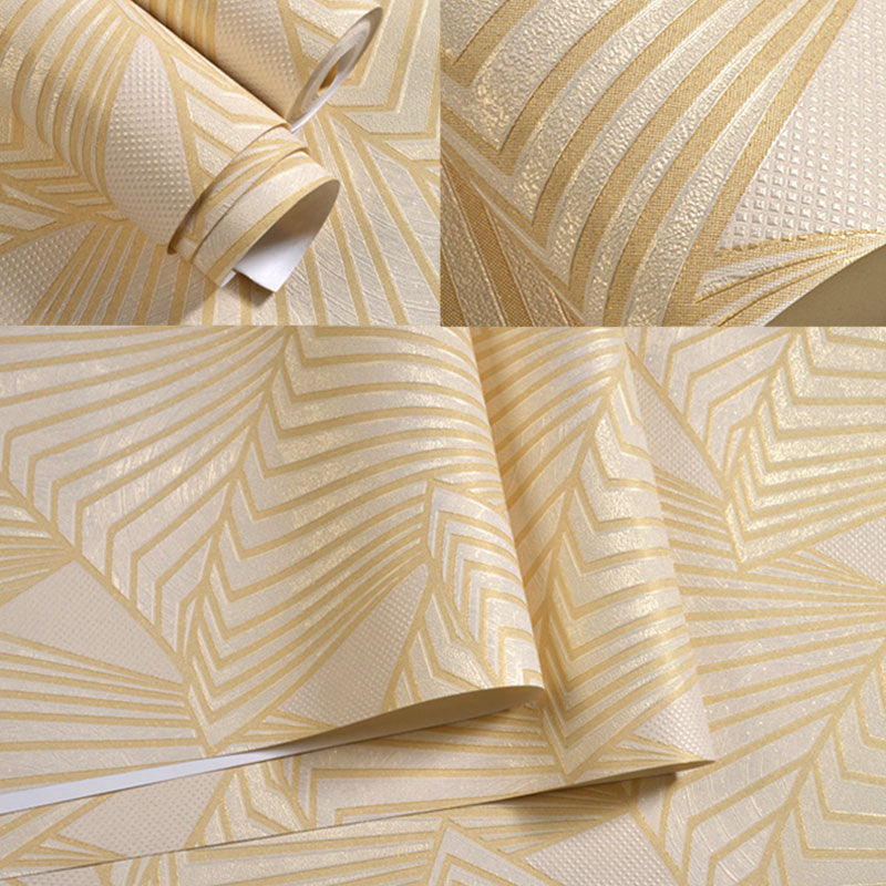 Stain-Resistant 3D Lines Wallpaper Roll 20.5 in x 33 ft Minimalist Wall Covering for Coffee Shop Decoration Clearhalo 'Wall Decor' 'Wallpaper' 984900