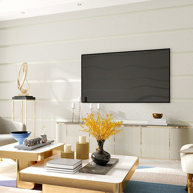 Horizontal Stripe Wall Art in Pastel Color Non-Woven Fabric Wallpaper for Home Decor, 33' x 20.5" Clearhalo 'Modern wall decor' 'Modern' 'Wallpaper' Wall Decor' 984942