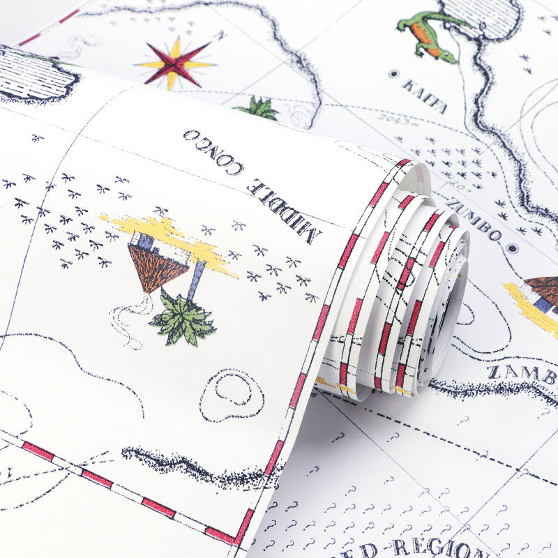 Soft Color Wild Animal Wallpaper Moisture-Resistant Wallpaper Roll for Children, 57.1 sq ft. Clearhalo 'Wall Decor' 'Wallpaper' 984968