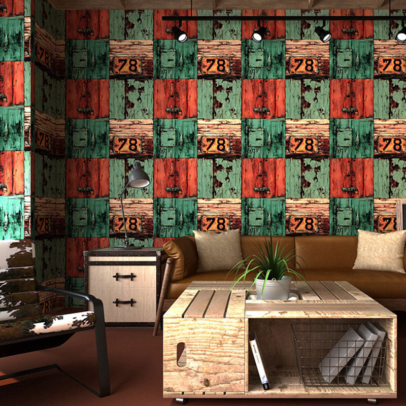 Water-Resistant Maple Wood Wall Decor 090 Nostalgic Wallpaper for Living Room, 57.1 sq ft. Clearhalo 'Country wall decor' 'Rustic' 'Wallpaper' Wall Decor' 986494