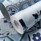 Bohemian Vinyl Wallpaper Roll for Bedroom Decoration with Mosaic Design in Blue, Peel and Stick, 96.8 sq ft. Clearhalo 'Wall Decor' 'Wallpaper' 986575