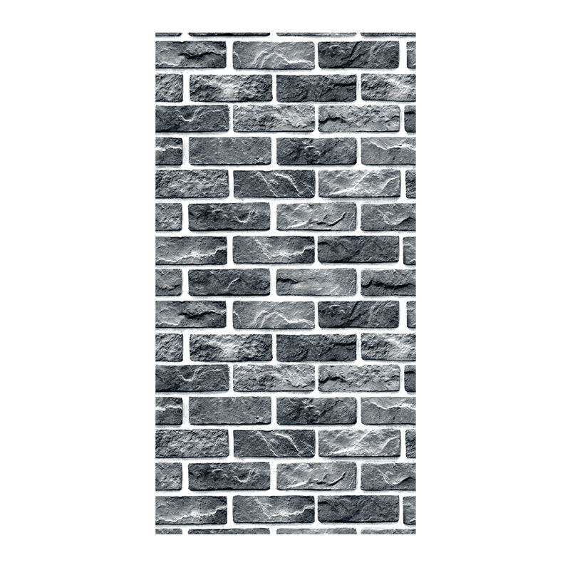 Brickwork Wallpaper Roll in Dark Color Non-Woven Fabric Wall Art for Home Decoration, 57.1 sq ft. Clearhalo 'Industrial wall decor' 'Industrial' 'Wallpaper' Wall Decor' 986644
