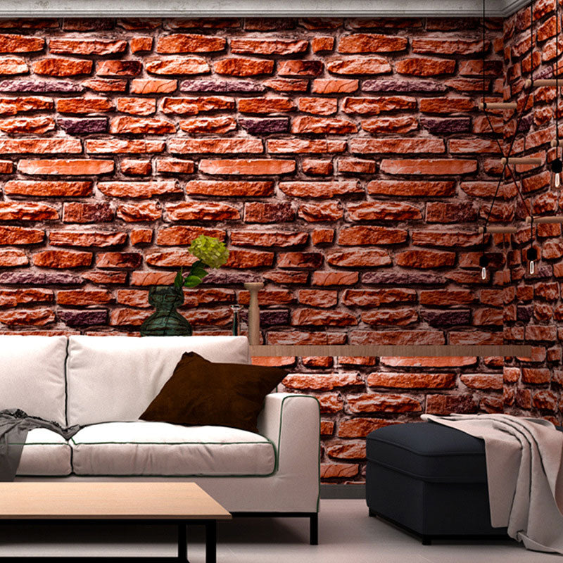 Stone Look Wallpaper Roll for Bar or Coffee Shop Non-Pasted Wall Art, 33'L x 20.5"W Clearhalo 'Industrial wall decor' 'Industrial' 'Wallpaper' Wall Decor' 986762