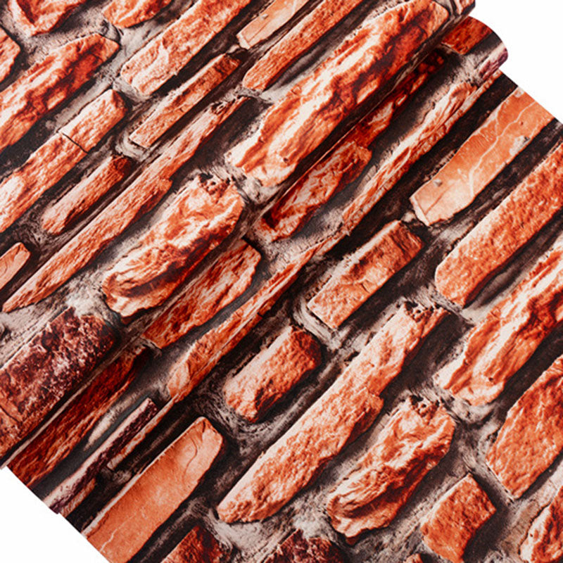 Stone Look Wallpaper Roll for Bar or Coffee Shop Non-Pasted Wall Art, 33'L x 20.5"W Clearhalo 'Industrial wall decor' 'Industrial' 'Wallpaper' Wall Decor' 986763