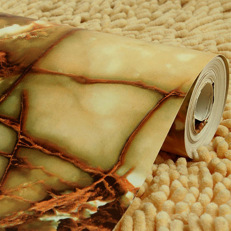 Marble Look Wall Art Natural Color Non-Woven Fabric Wallpaper Roll for Accent Wall, 33'L x 20.5"W Clearhalo 'Modern wall decor' 'Modern' 'Wallpaper' Wall Decor' 986789