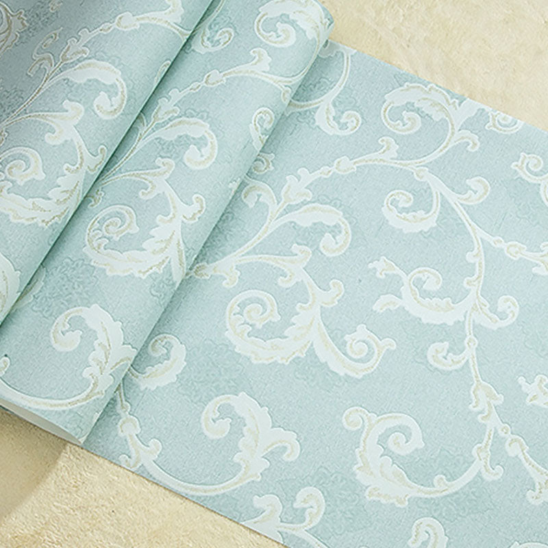 Soft Color Embossed Blossoms Wallpaper Water-Resistant Wall Decor for Bathroom, Non-Pasted Clearhalo 'Country wall decor' 'Rustic' 'Wallpaper' Wall Decor' 986906