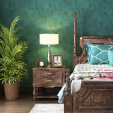 Natural Color Nostalgic Wall Art 33' by 20.5" Floral Surface Wallpaper for Home Decoration Peacock Green Clearhalo 'Vintage wall decor' 'Vintage' 'Wallpaper' Wall Decor' 987037