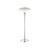 Plate-Like 2 Tiers Standing Light Contemporary Metallic 1 Head Living Room Floor Lamp in White Clearhalo 'Floor Lamps' 'Lamps' Lighting' 988714