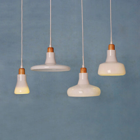 Wood 4-Light Multiple Hanging Light Modern White Glass Geometric Shade Cluster Pendant with Linear Canopy White Clearhalo 'Ceiling Lights' 'Glass shade' 'Glass' 'Industrial Pendants' 'Industrial' 'Middle Century Pendants' 'Pendant Lights' 'Pendants' 'Tiffany' Lighting' 98977