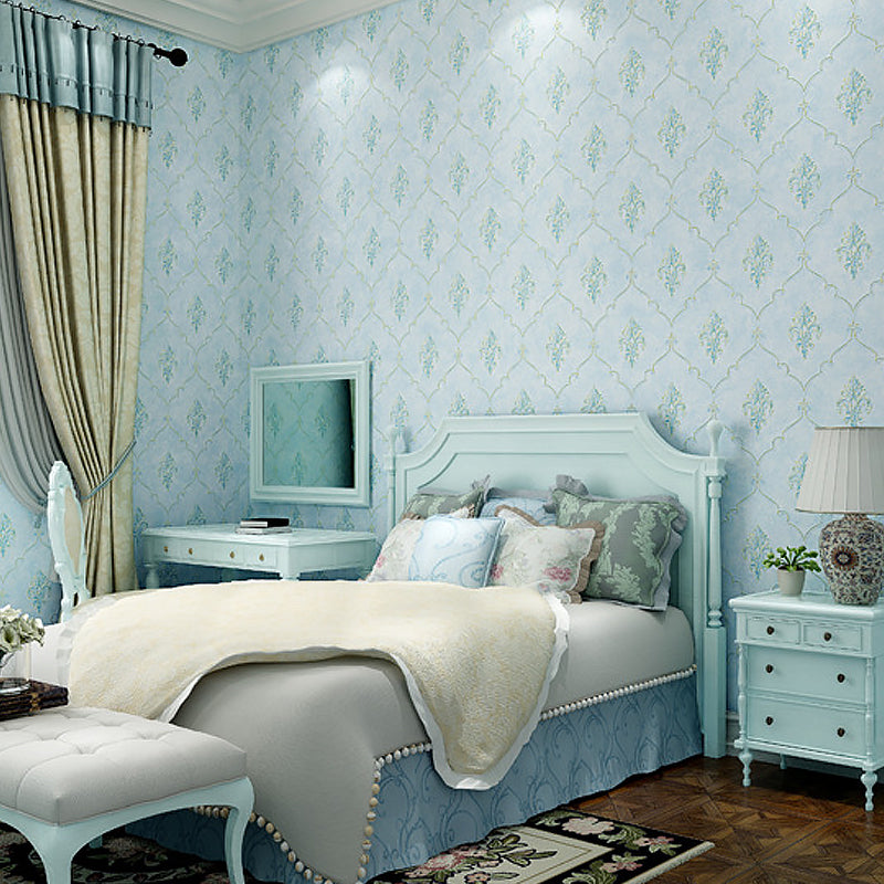 20.5"W x 33'L Scandinavian Simple Damasque Non-Pasted Wallpaper in Natural Color Clearhalo 'Vintage wall decor' 'Vintage' 'Wallpaper' Wall Decor' 990300