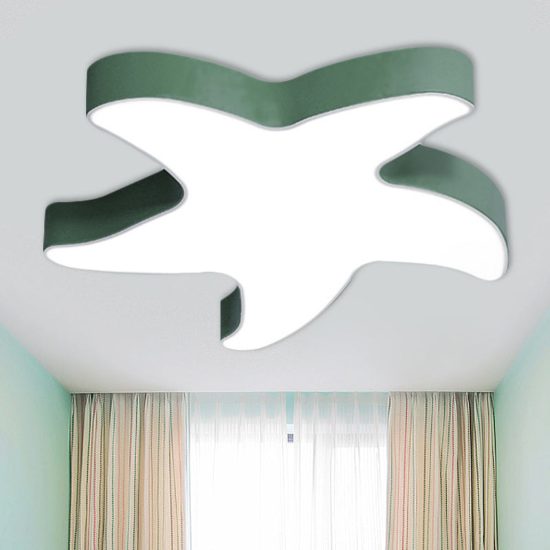 Macaron Loft Starfish Flush Mount Light Acrylic Candy Colored Ceiling Light Clearhalo 'Ceiling Lights' 'Close To Ceiling Lights' 'Close to ceiling' 'Flush mount' Lighting' 990457