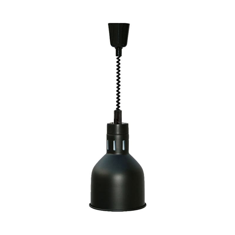 1 Light Extendable Pendant Lighting with Dome Shade Metal Retro Style Kitchen Hanging Lamp in Black, 7"/11.5" W Clearhalo 'Art Deco Pendants' 'Black' 'Cast Iron' 'Ceiling Lights' 'Ceramic' 'Crystal' 'Industrial Pendants' 'Industrial' 'Metal' 'Middle Century Pendants' 'Pendant Lights' 'Pendants' 'Rustic Pendants' 'Tiffany' Lighting' 991022