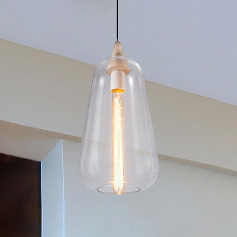 Global/Gourd/Ellipse Pendant Light Contemporary Smoky/Amber/White Glass 1 Light Dining Room Hanging Ceiling Lamp Clearhalo 'Ceiling Lights' 'Glass shade' 'Glass' 'Modern Pendants' 'Modern' 'Pendant Lights' 'Pendants' Lighting' 991287