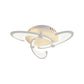 Floral Acrylic LED Flush Mount Light Fixture Contemporary 3/6/9 Lights White Ceiling Lamp in Warm/White/Natural Light Clearhalo 'Ceiling Lights' 'Close To Ceiling Lights' 'Close to ceiling' 'Semi-flushmount' Lighting' 991366