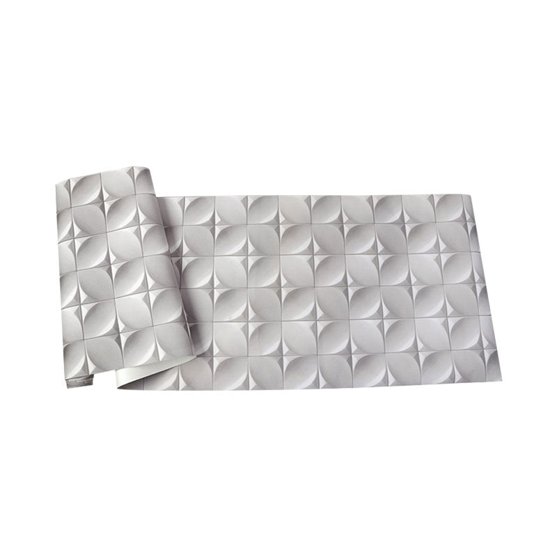 Grid Flock Texture Wall Art for Accent Wall 3D Harlequin Wallpaper in Neutral Color, Water-Resistant Clearhalo 'Wall Decor' 'Wallpaper' 991470