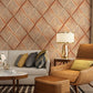 Stain-Resistant 3D Harlequin Wallpaper Plaster Modern Wall Art for Bar Decoration, 33'L x 20.5"W Yellow-Brown Clearhalo 'Wall Decor' 'Wallpaper' 991494