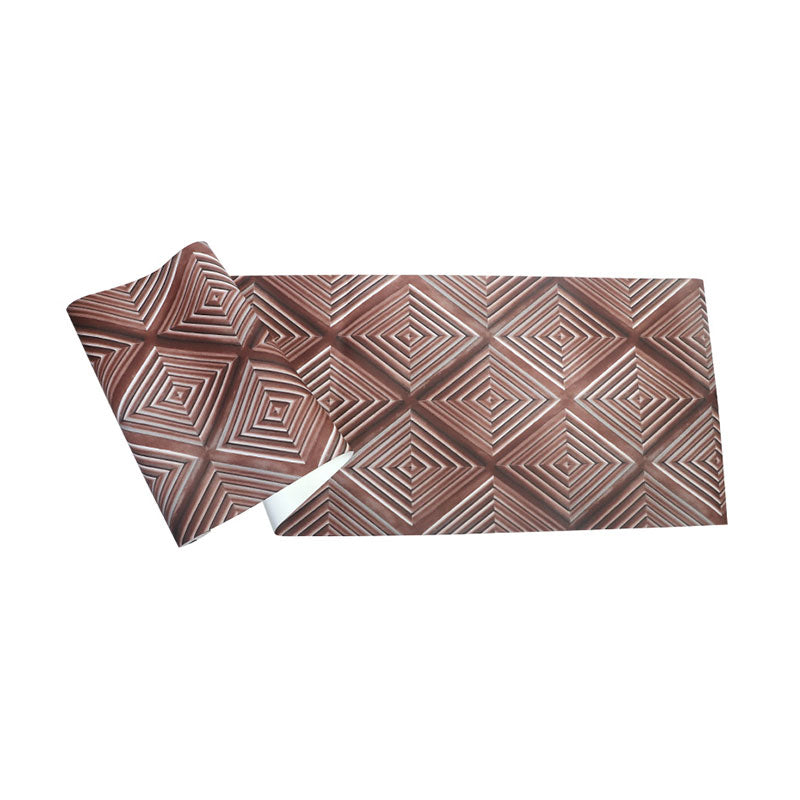 Stain-Resistant 3D Harlequin Wallpaper Plaster Modern Wall Art for Bar Decoration, 33'L x 20.5"W Clearhalo 'Wall Decor' 'Wallpaper' 991501