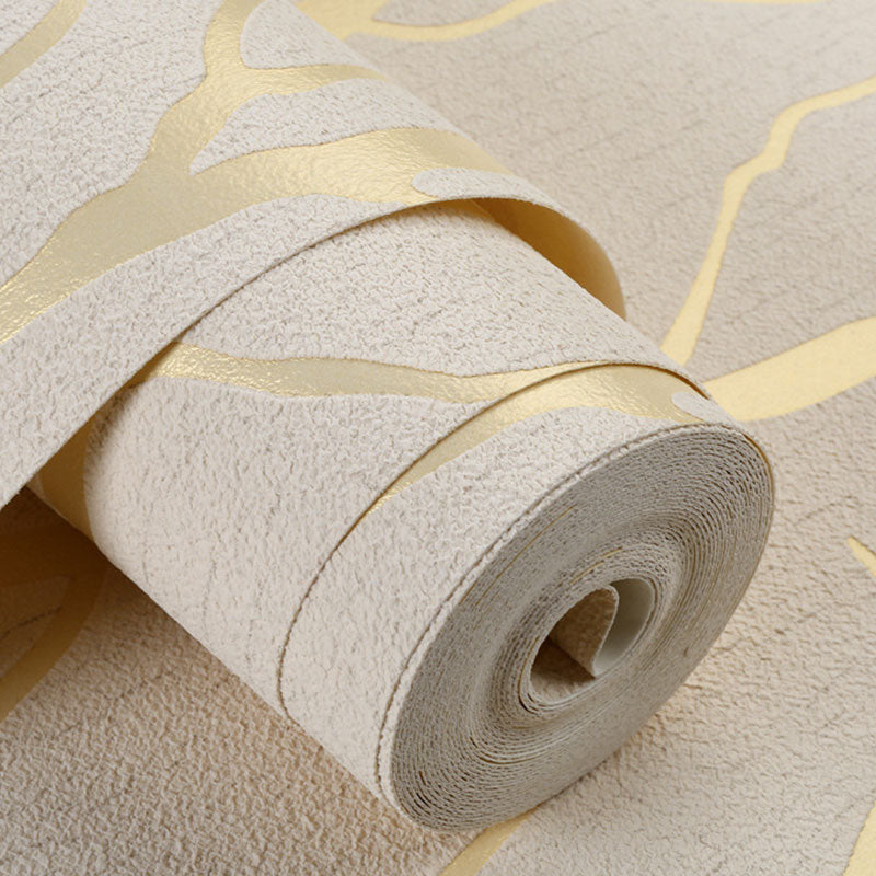 Stain-Resistant 3D Branches Flock Wallpaper 20.5"W x 33'L Nordic Wall Art for Accent Wall Clearhalo 'Wall Decor' 'Wallpaper' 991520