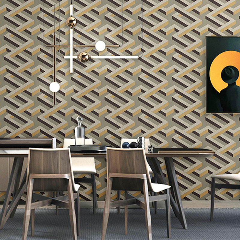 3D Color Block Wall Art in Natural Color Plaster Wallpaper Roll for Home Decoration, 33' x 20.5" Clearhalo 'Wall Decor' 'Wallpaper' 991541