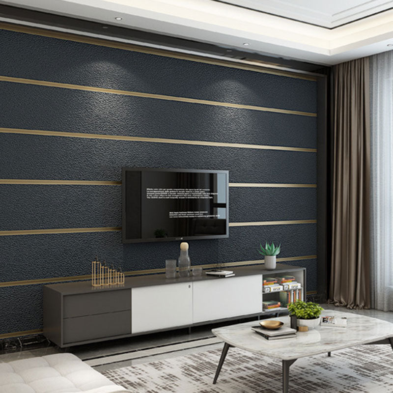 Neutral Color Vertical Stripe Wallpaper Stain-Resistant Flock Wall Covering for Accent Wall Clearhalo 'Modern wall decor' 'Modern' 'Wallpaper' Wall Decor' 991576