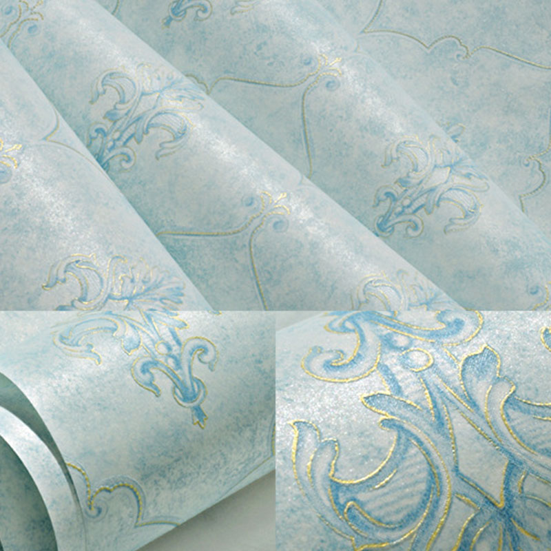 Harlequin and Blossom Wall Covering for Accent Wall in Soft Color, Non-Pasted, 20.5 in x 33 ft Clearhalo 'Vintage wall decor' 'Vintage' 'Wallpaper' Wall Decor' 991684