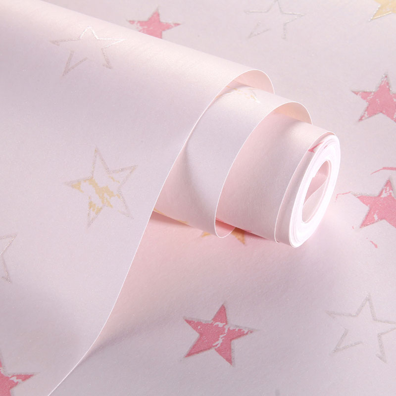 Natural Color Contemporary Wall Art 20.5 in x 31 ft Star Wallpaper Roll for Boy's or Girl's Bedroom Clearhalo 'Wall Decor' 'Wallpaper' 991733