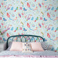 Pastel Color Simple Wallpaper 900 Bird and Lemon Wall Art for Kid's Bedroom Clearhalo 'Wall Decor' 'Wallpaper' 991767