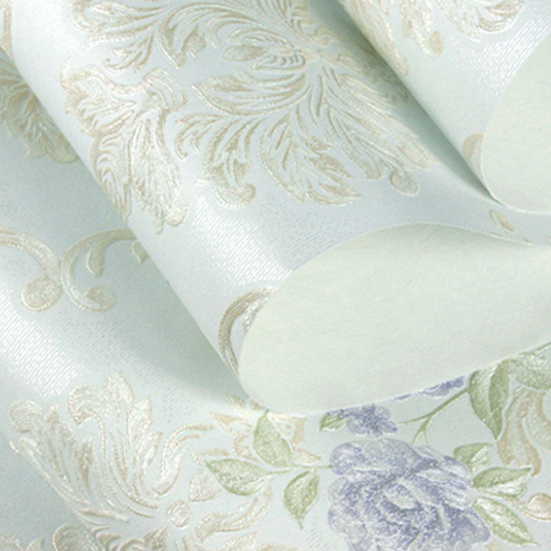 Garden Blossoms Wall Covering in Soft Color Non-Woven Material Wallpaper for Home Decor, 31' by 20.5" Clearhalo 'Vintage wall decor' 'Vintage' 'Wallpaper' Wall Decor' 991808