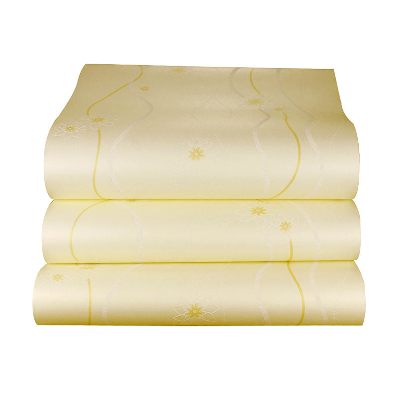 Contemporary Floral Design Wall Decor in Natural Color Girl's Bedroom Wallpaper Roll, 33'L x 20.5"W Clearhalo 'Country wall decor' 'Rustic' 'Wallpaper' Wall Decor' 991812