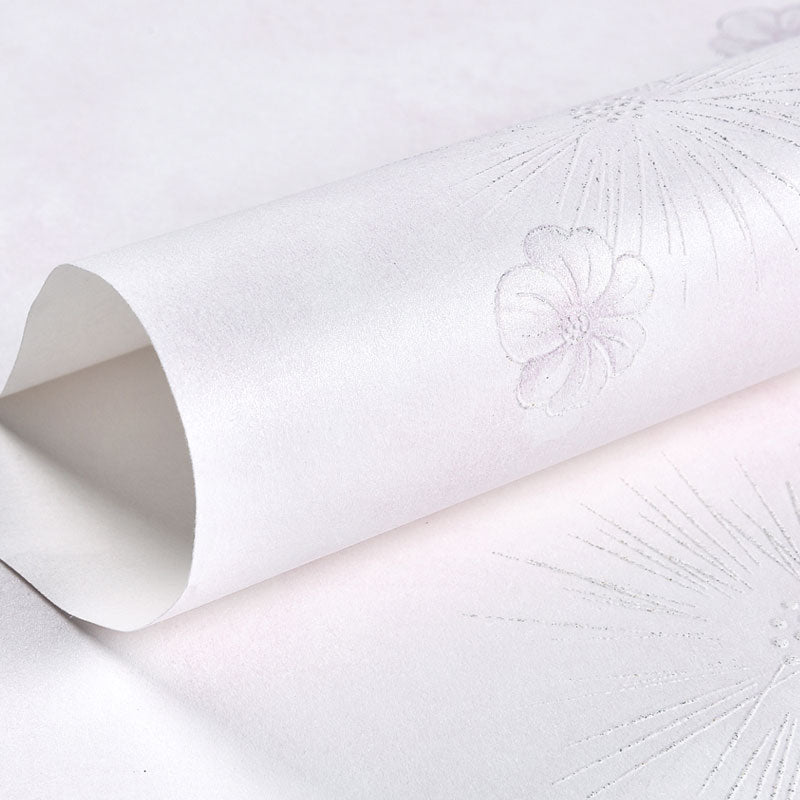 Minimalist Flower and Dandelion Wallpaper for Accent Wall, 57.1 sq ft. Wall Decor in Pastel Color Clearhalo 'Country wall decor' 'Rustic' 'Wallpaper' Wall Decor' 991840