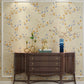 33' x 20.5" Countryside Wallpaper Roll for Living Room Decor with Flower Pattern in Neutral Color Light Coffee Clearhalo 'Country wall decor' 'Rustic' 'Wallpaper' Wall Decor' 991851