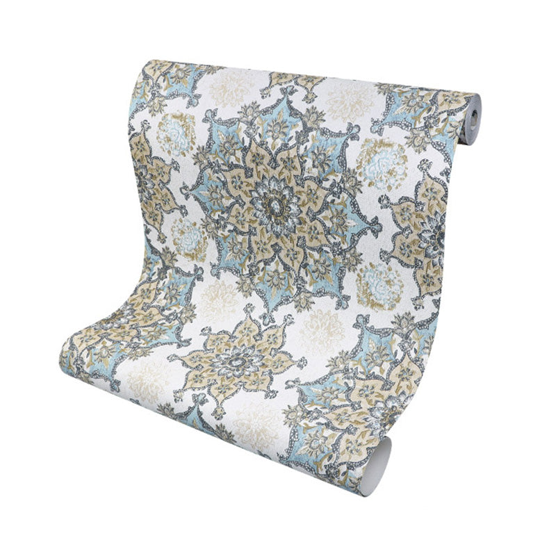 Stain-Resistant Blossoms Wallpaper Non-Woven Material Traditional Wall Covering for Dining Room Clearhalo 'Wall Decor' 'Wallpaper' 991920