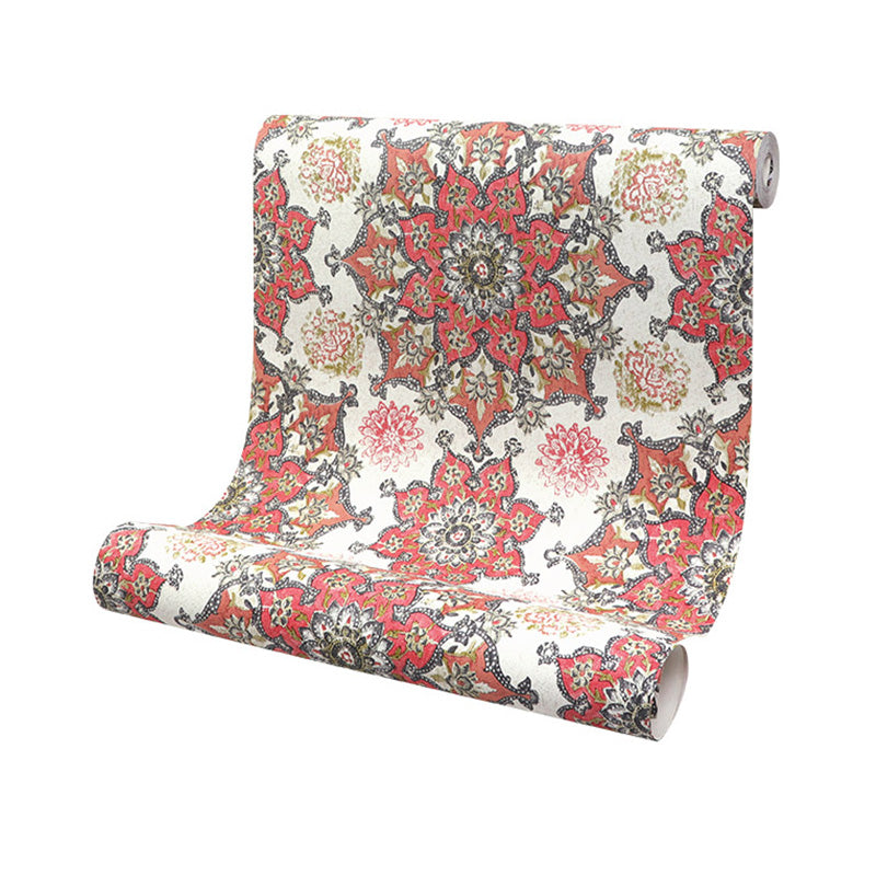 Stain-Resistant Blossoms Wallpaper Non-Woven Material Traditional Wall Covering for Dining Room Clearhalo 'Wall Decor' 'Wallpaper' 991924