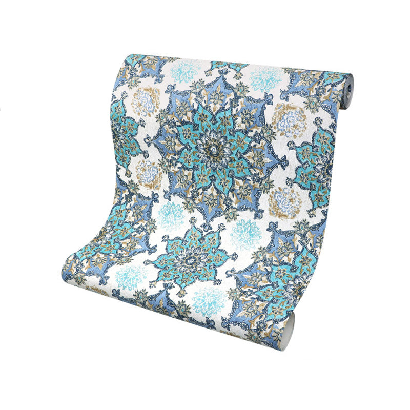 Stain-Resistant Blossoms Wallpaper Non-Woven Material Traditional Wall Covering for Dining Room Clearhalo 'Wall Decor' 'Wallpaper' 991927