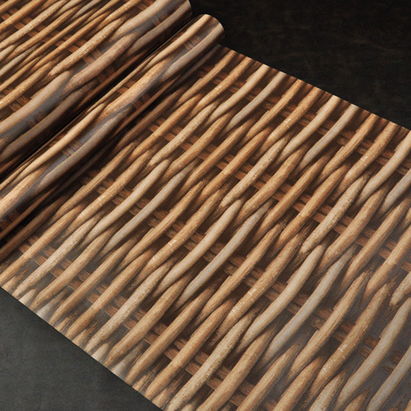 Vintage Wallpaper Roll in Dark Color Ogee Vinyl Wall Covering, 33-foot x 20.5-inch Clearhalo 'Wall Decor' 'Wallpaper' 991938